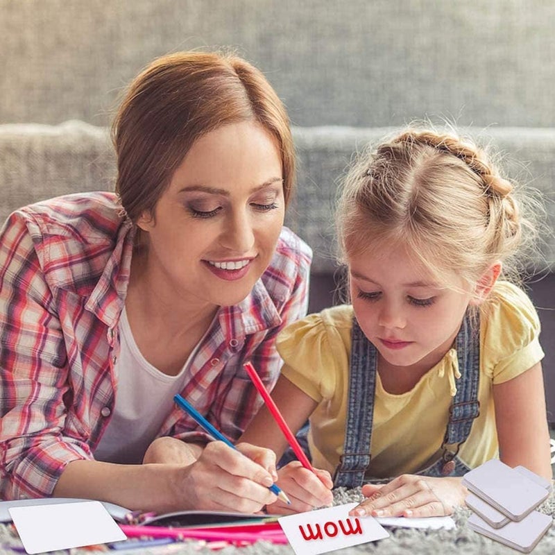 كاست ويف 100 قطعة من بطاقات ورق كرافت فارغة، بطاقة كلمة، بطاقة رسالة، بطاقة هدية DIY، متوفرة على الوجهين، مصممة بجودة عالية، فكرة DIY للمكتب والمنزل والحفلات، لون أبيض - Image 2