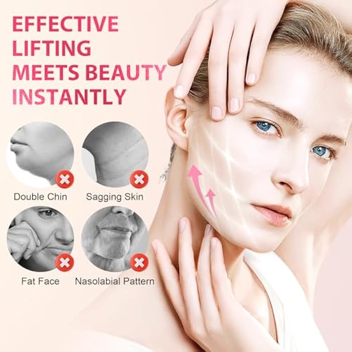 ANTIVP 160PCS Face Lift Tape Invisible Face Tape Neck Lift Tape Lifting Instantly With String, Anti Wrinkle Facial Patches V-Shaped for Facial Wrinkles, for Dounle Chin Forehead Skin Firming & Lifting - Image 3
