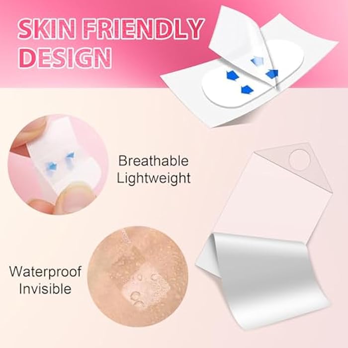 ANTIVP 160PCS Face Lift Tape Invisible Face Tape Neck Lift Tape Lifting Instantly With String, Anti Wrinkle Facial Patches V-Shaped for Facial Wrinkles, for Dounle Chin Forehead Skin Firming & Lifting - Image 2