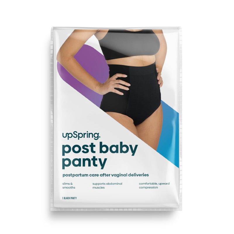 UpSpring Post Baby Panty Postpartum Care | High Waist | Postpartum Underwear to Support, Slim, and Smooth After Baby (Nude - S/M) - Image 2