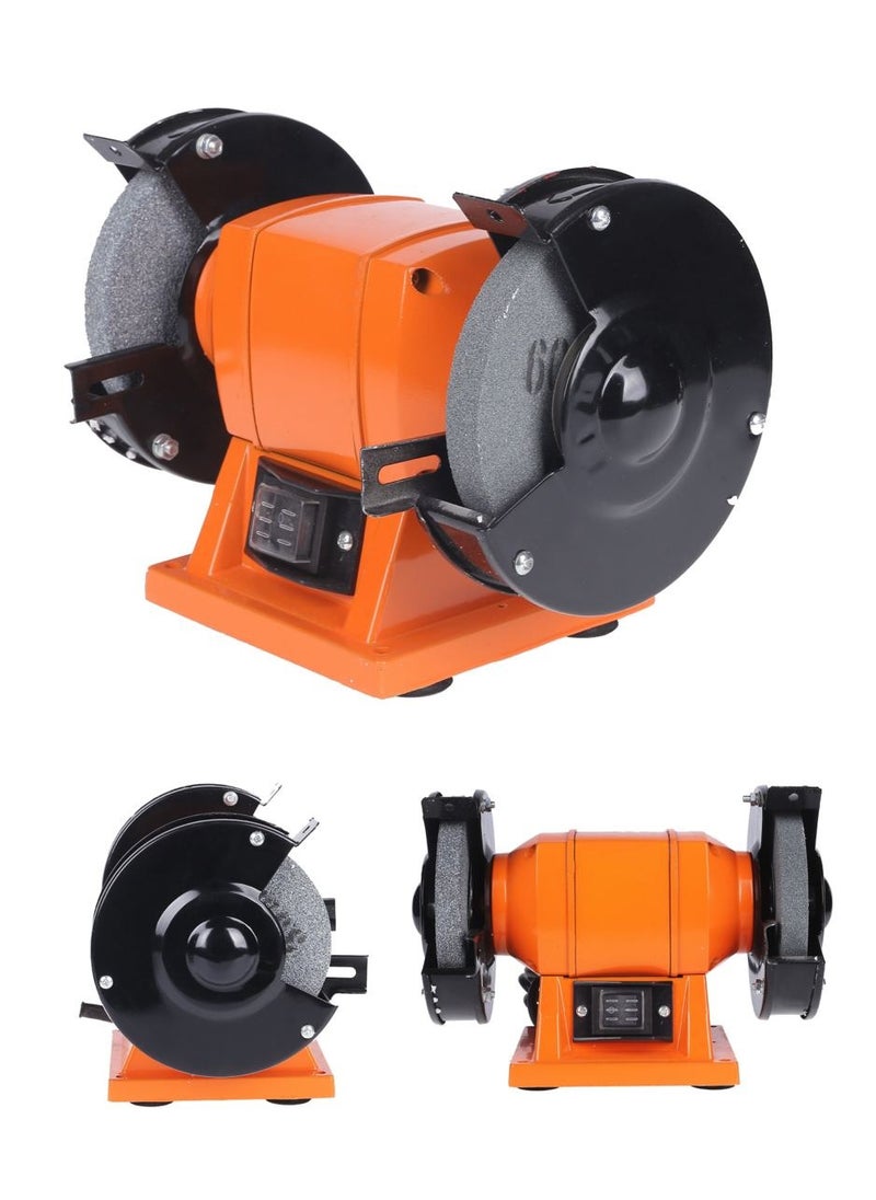 BMB tools Bench Grinder - 6inch, 200W - Benchtop Grinding Tool with Dual Wheels, 2950 RPM, Cast Iron Body, Anti-Vibration Steel Base, Rust-Resistant - Ideal for Sharpening, Woodworking, DIY, and Workshop Use  - Image 1