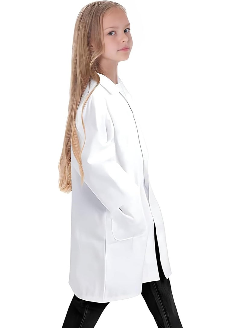 Lightweight Scientist Lab Coat Medium Dress Up Jacket with Front Pockets for Halloween, Career Day & Role Play - Image 2