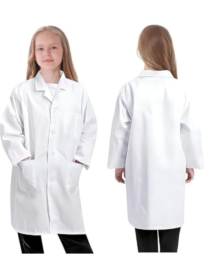 Lightweight Scientist Lab Coat Medium Dress Up Jacket with Front Pockets for Halloween, Career Day & Role Play - Image 1