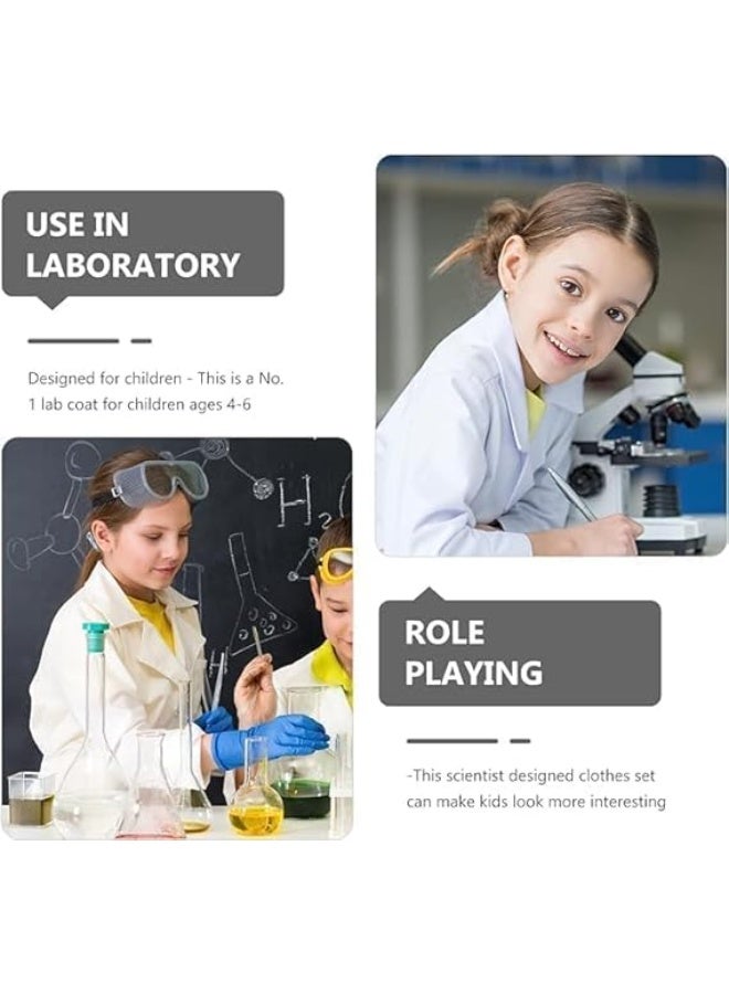 Lightweight Scientist Lab Coat Medium Dress Up Jacket with Front Pockets for Halloween, Career Day & Role Play - Image 5