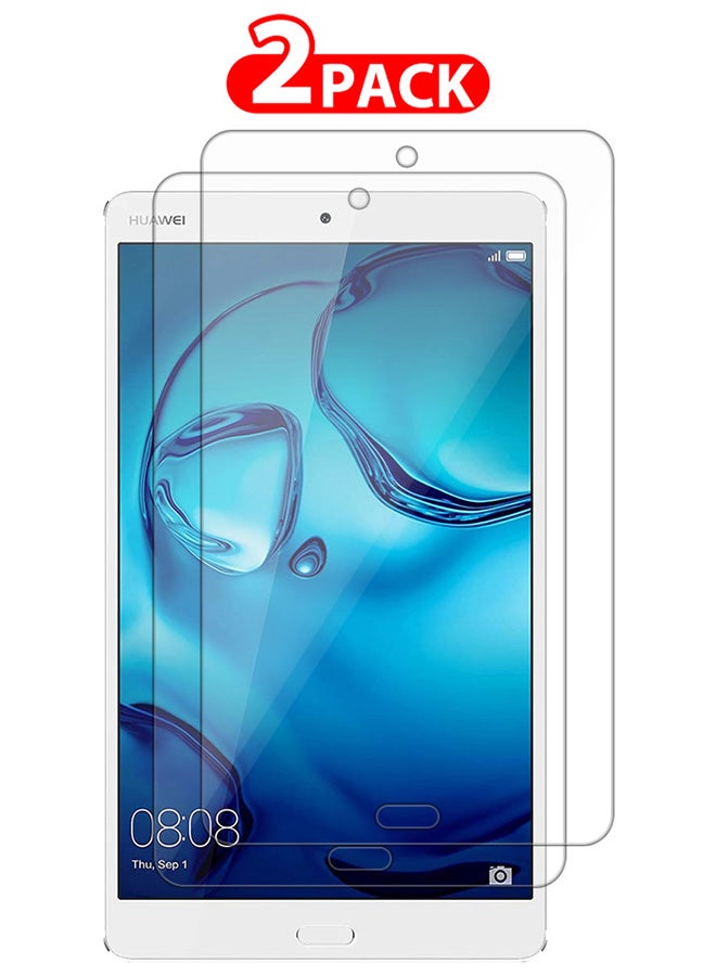 CATANES 2 Packs For Huawei MediaPad M3 8.4 Tablet Screen Protector Anti-Glare 9H Hardness Tempered Glass Scratch Resistant HD Display Screen Protector - Image 1
