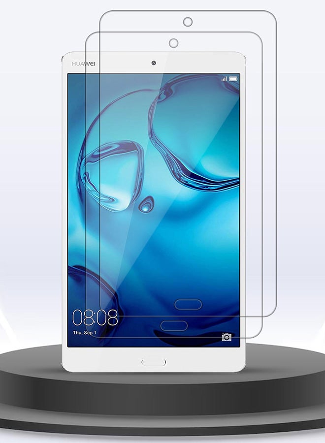 CATANES 2 Packs For Huawei MediaPad M3 8.4 Tablet Screen Protector Anti-Glare 9H Hardness Tempered Glass Scratch Resistant HD Display Screen Protector - Image 3