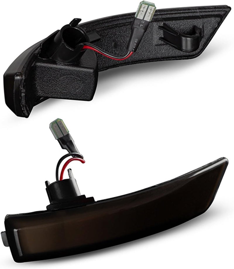 QASULER Dynamic Amber Turn Signal Light for Ford Focus - Image 4