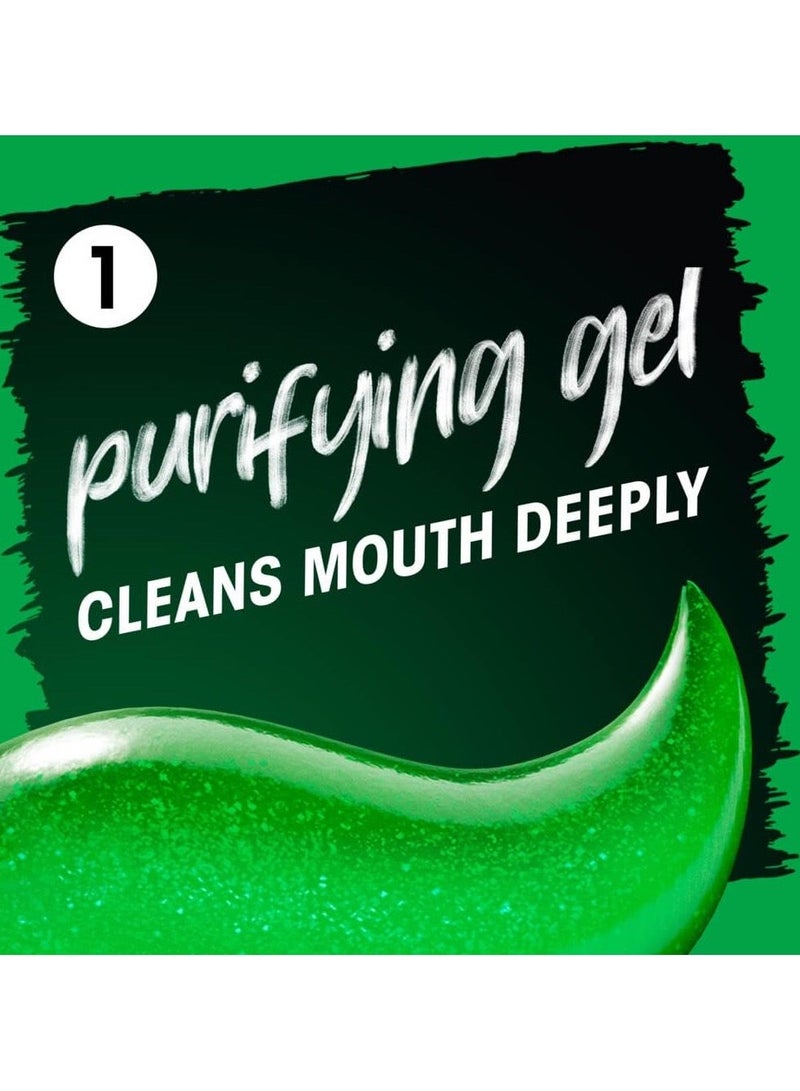 Close Up Triple Fresh Gel Toothpaste, for 24 hours fresh breath, Menthol Fresh, with antibacterial mouthwash & microshine crystals, 75ml x 4 Pack of 4 - Image 5