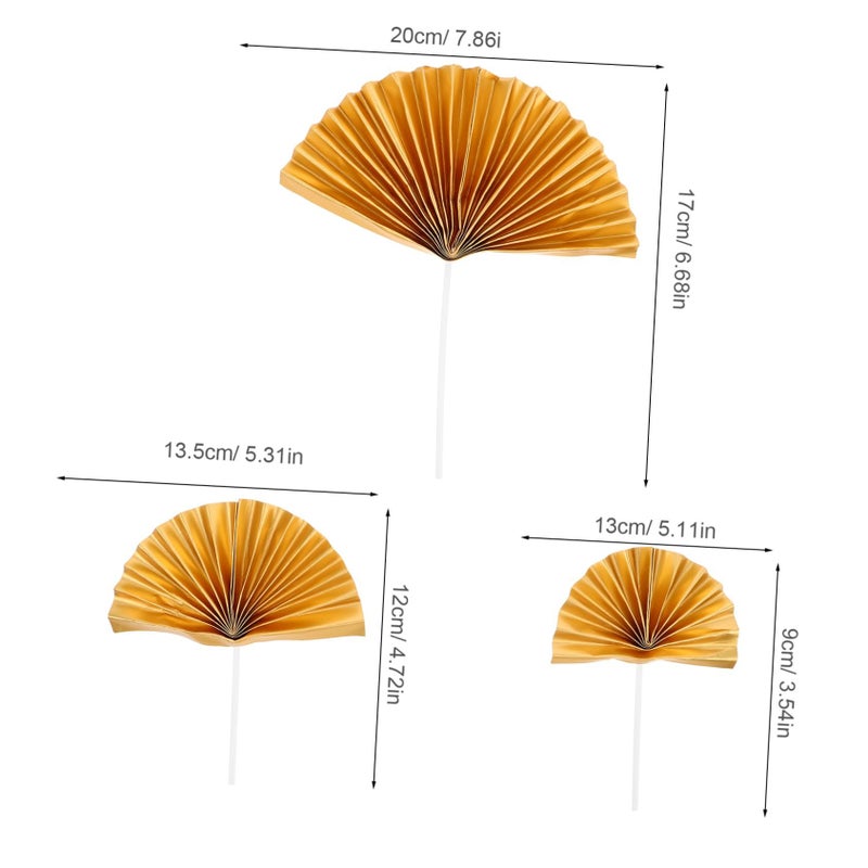 15pcs Gold Glitter Cake Toppers for Graduation Wedding Birthday Party Decorations - Image 3