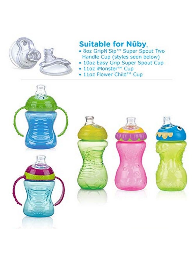 نوبي قطعتان من قطع الغيار القياسية العلوية من Nuby Super Spout - Image 2