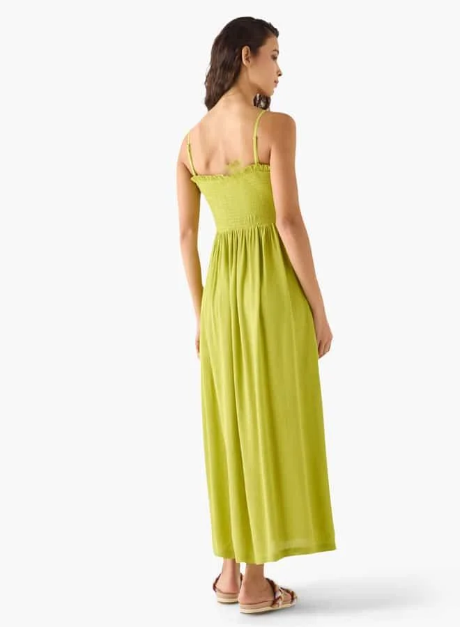 Splash FAV Smocked Bodice Midi Dress