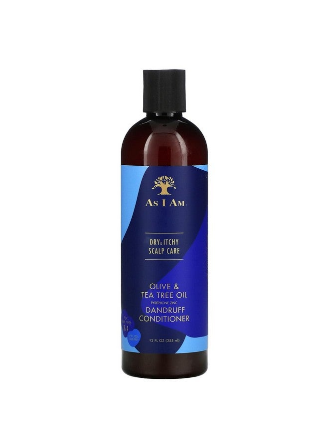 As I Am Dry & Itchy Scalp Care Conditioner - 12 ounce - Enriched with Zinc Pyrithione, Olive Oil, and Tea Tree Oil - Fights Dandruff and Seborrheic Dermatitis - Image 1