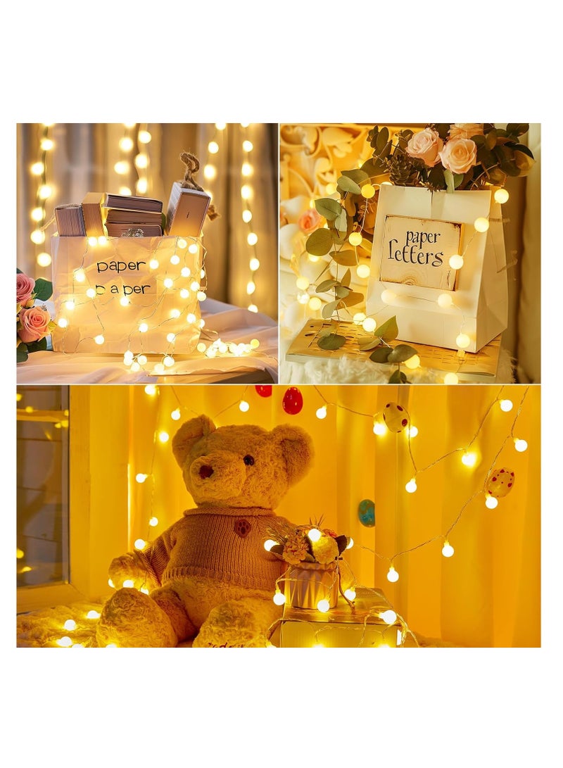 عام 2 Pack USB Globe String Lights لغرفة النوم ، 32.8 قدمًا 100 LED LED USB Fairy Lights with Remote ، Mini Globe Lights for Indoor Classroom Decor Dorm Batio Wall Party Party Tree - Image 5