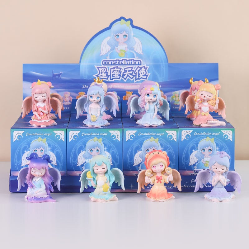 Just Want To Protect Your Twelve Constellations Blind Box Creative Resin Ornaments Good Luck Angel Desktop Decoration Gifts For Girls - Image 2