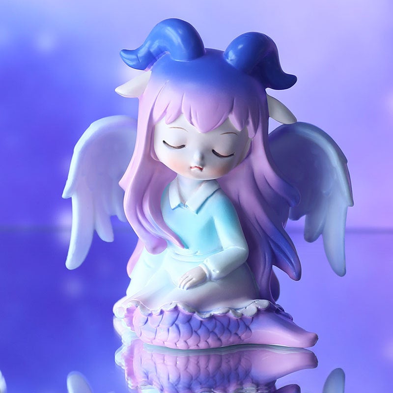 Just Want To Protect Your Twelve Constellations Blind Box Creative Resin Ornaments Good Luck Angel Desktop Decoration Gifts For Girls - Image 4