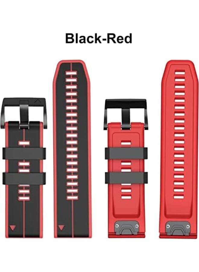 SYOSI Watch Band Waterproof Wristband Strap For Garmin Fenix 7 22Mm Width Silicone Bands For Garmin Fenix 7 Fenix 6 Fenix 6 Pro Fenix 5 Fenix 5 Plus Forerunner 935 Forerunner 945 Approach S60 S62 - Image 4