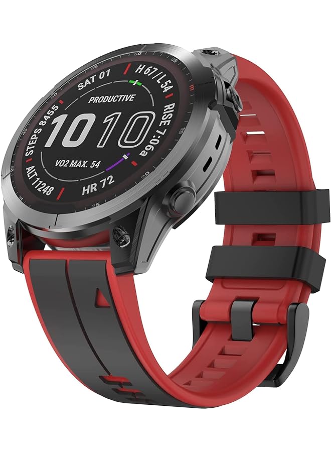 SYOSI Watch Band Waterproof Wristband Strap For Garmin Fenix 7 22Mm Width Silicone Bands For Garmin Fenix 7 Fenix 6 Fenix 6 Pro Fenix 5 Fenix 5 Plus Forerunner 935 Forerunner 945 Approach S60 S62 - Image 1