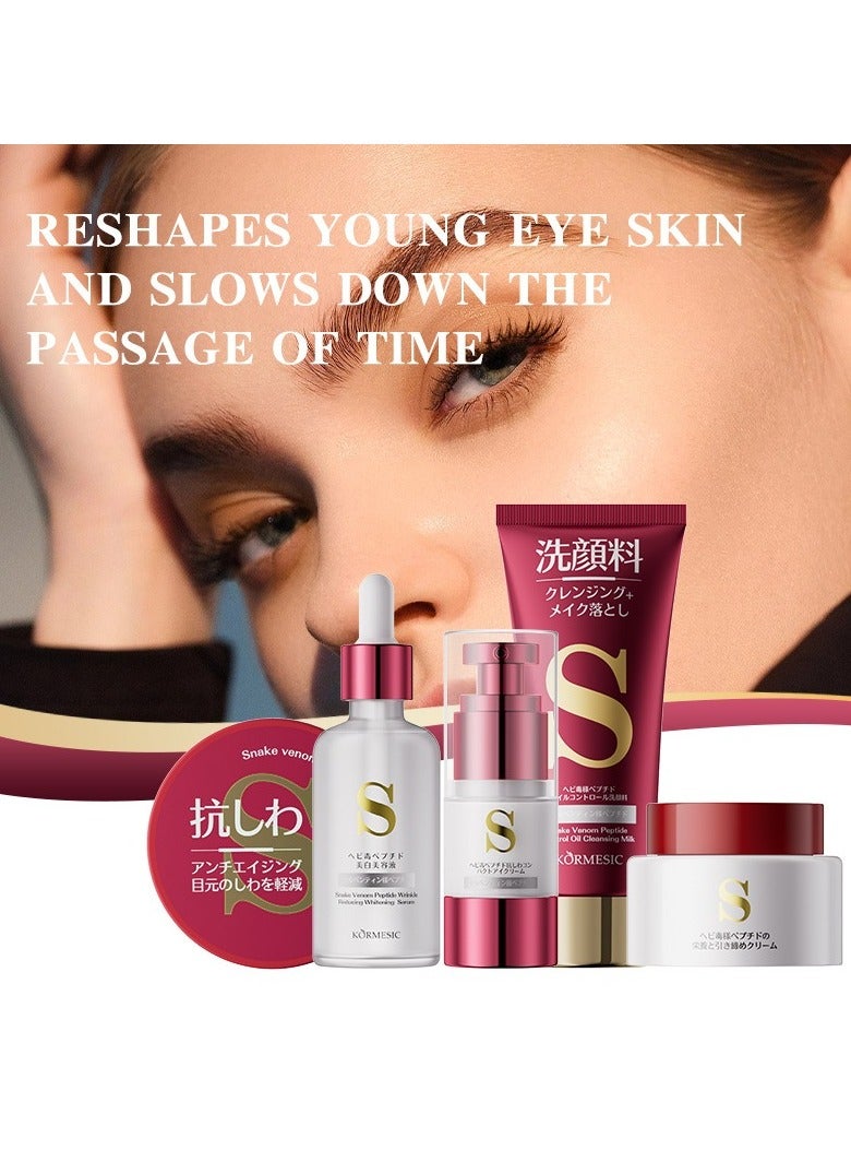 Kormesic Syn-Ake Peptide Facial Care 5-Piece Set – Gentle Cleansing & Hydrating Skincare - Image 2