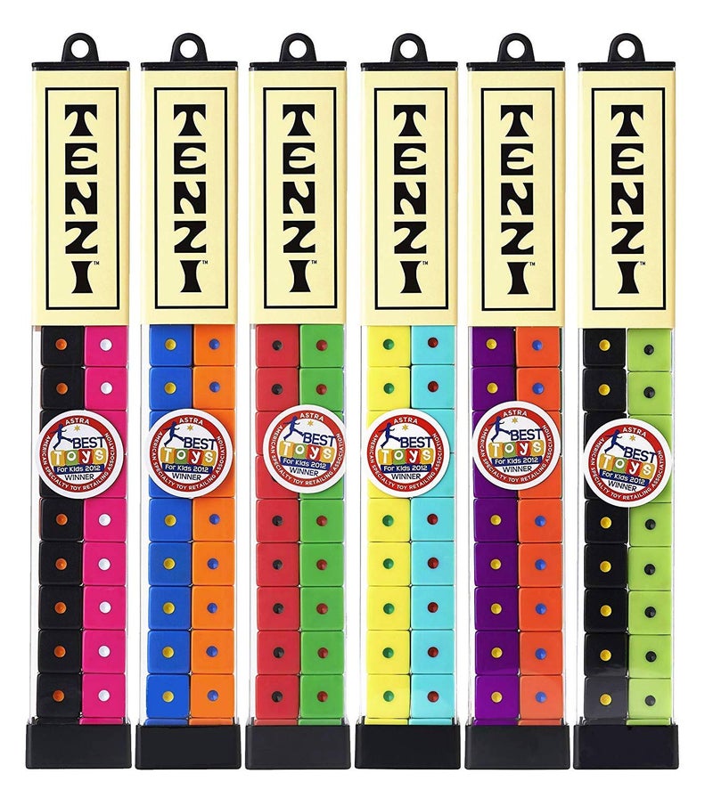 TENZI Dice Party Game - A Fun, Fast Frenzy for The Whole Family - 4 Sets of 10 Colored Dice with Storage Tube - Colors May Vary - Image 4