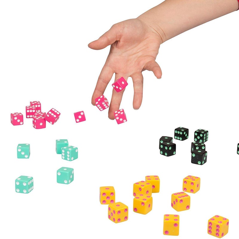 TENZI Dice Party Game - A Fun, Fast Frenzy for The Whole Family - 4 Sets of 10 Colored Dice with Storage Tube - Colors May Vary - Image 1