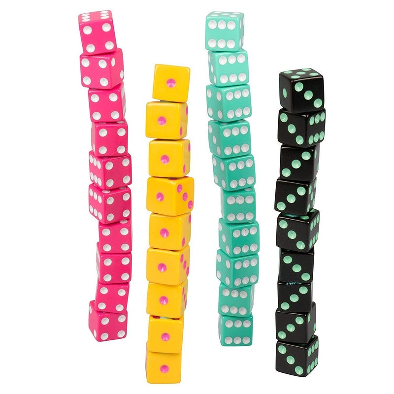 TENZI Dice Party Game - A Fun, Fast Frenzy for The Whole Family - 4 Sets of 10 Colored Dice with Storage Tube - Colors May Vary - Image 2