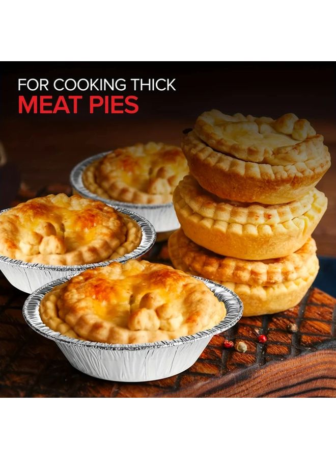 50 Pcs 5 Inch Heavy Duty Disposable Aluminum Pie Pans Mini Tins For Baking And Freezing - Image 2