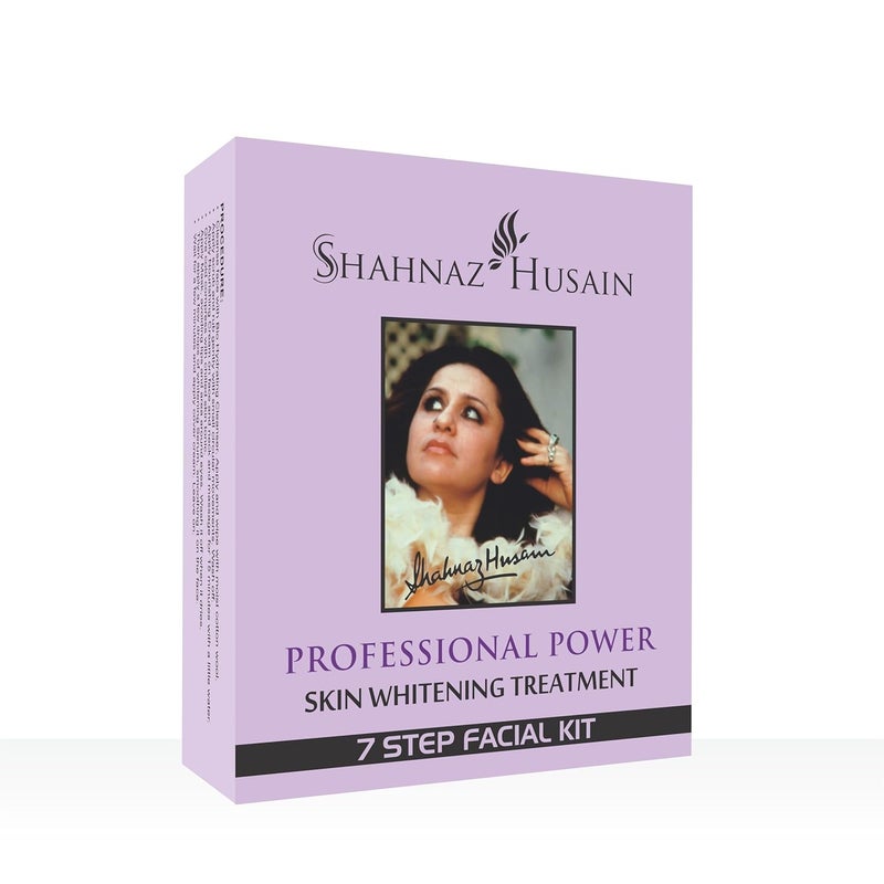 Shahnaz Husain شهنواز حسين علاج تفتيح البشرة الاحترافي 7 خطوات مجموعة الوجه 48غ15مل - Image 1