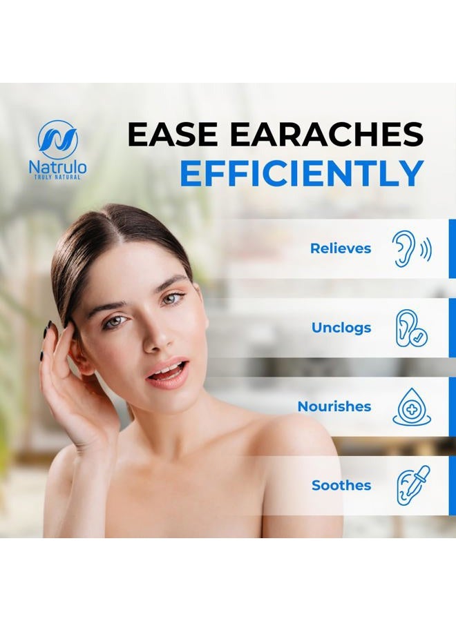 Natrulo Organic Ear Oil for Ear Infection - Natural Eardrops for Earache Prevention, Swimmer's Ear & Wax Removal - Kids, Adults, Baby, & Dog Earache Remedy - with Mullein, Garlic, Calendula Made in USA - Image 3