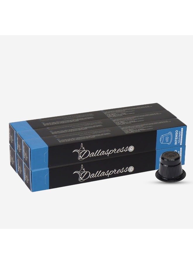 Dallaspresso Intenso Coffee Capsules Pack of 6 – Nespresso Compatible, Finest Roasted Coffee Beans, Rich & Bold Flavor - Image 1
