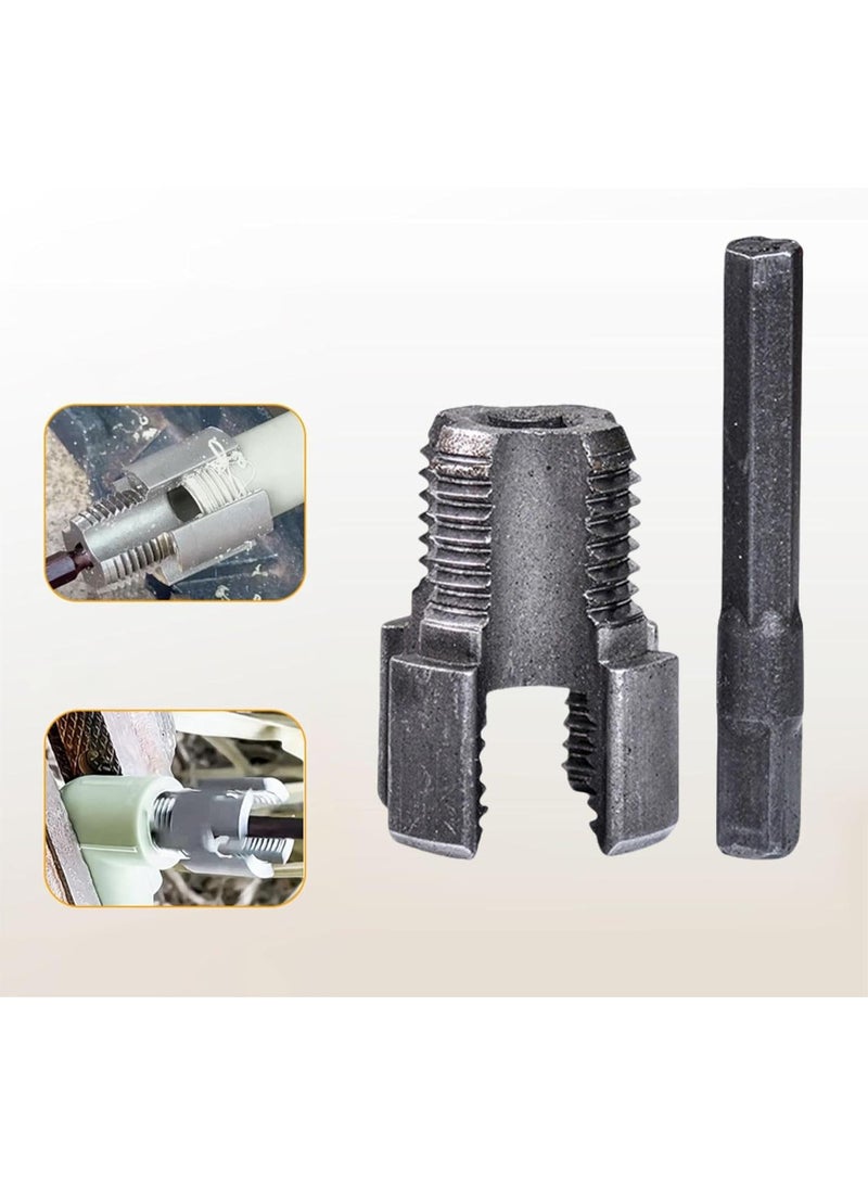 GGOOT Tube Threading Tool for Electric Drill Hardware with Internal External Cutter, 3.4x2.6x2cm - Image 3