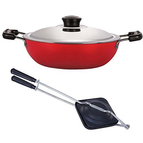 Nirlon Non-Stick Aluminium Gas Compatible Cookware Utencils Item Set, 2 Piece Set - Image 1