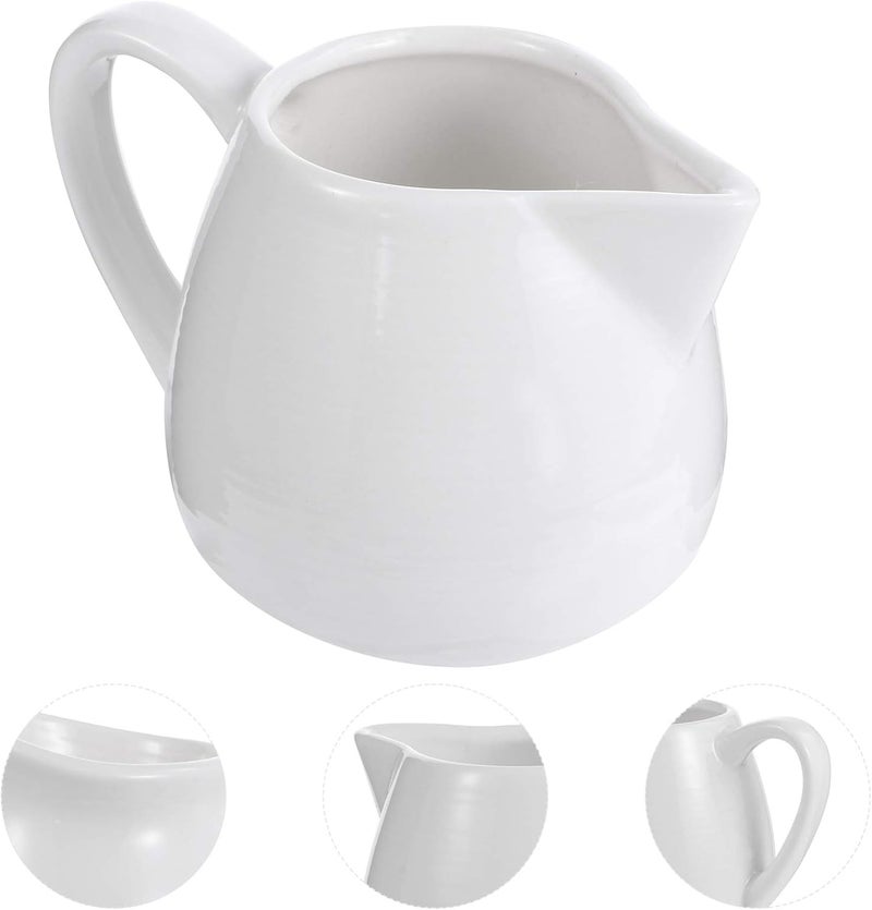 cheekyglo Milk Frothing Pitcher Ceramic Frothing Pitcher Cup Creamer Syrup Pitcher Espresso Latte Art Cup Coffee Maker Cup Tool for Home 120ml - Image 5
