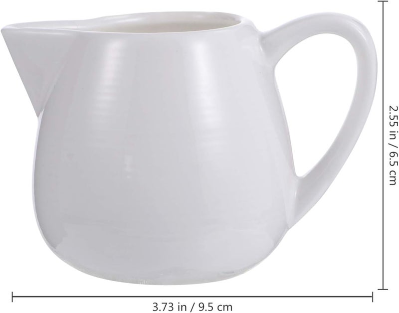cheekyglo Milk Frothing Pitcher Ceramic Frothing Pitcher Cup Creamer Syrup Pitcher Espresso Latte Art Cup Coffee Maker Cup Tool for Home 120ml - Image 2