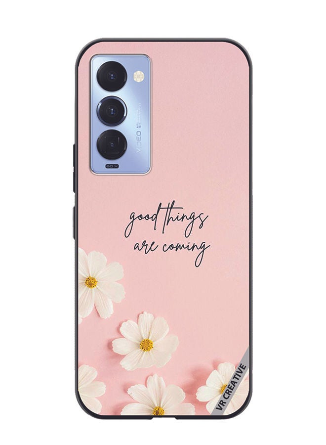 VR CREATIVE Protective Case Cover For Tecno Camon 18/18 P Good Things Are Coming Design Multicolour - Image 1
