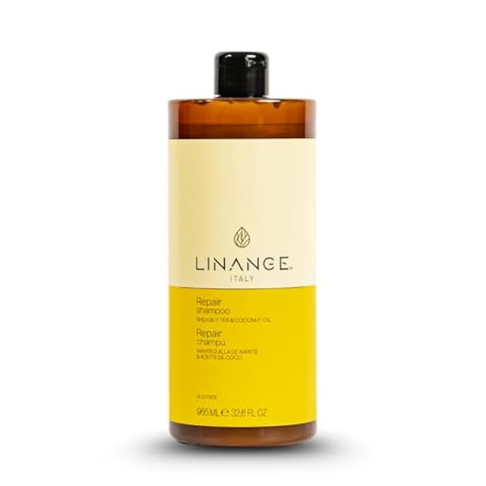 Linange Repair Shampoo and Mask Kit | Deep Nourishment with Shea Butter & Coconut Oil | Restores Strength, Shine & Manageability for Damaged & Treated Hair - Image 2