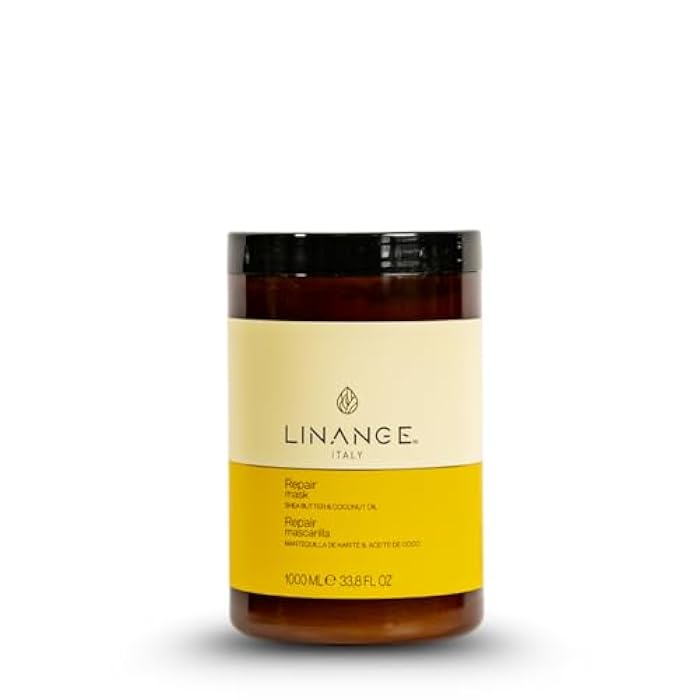 Linange Repair Shampoo and Mask Kit | Deep Nourishment with Shea Butter & Coconut Oil | Restores Strength, Shine & Manageability for Damaged & Treated Hair - Image 3