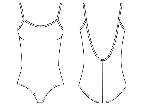 Bloch Dance Womens Sissone VBack Camisole Leotard Black x Large - Image 3