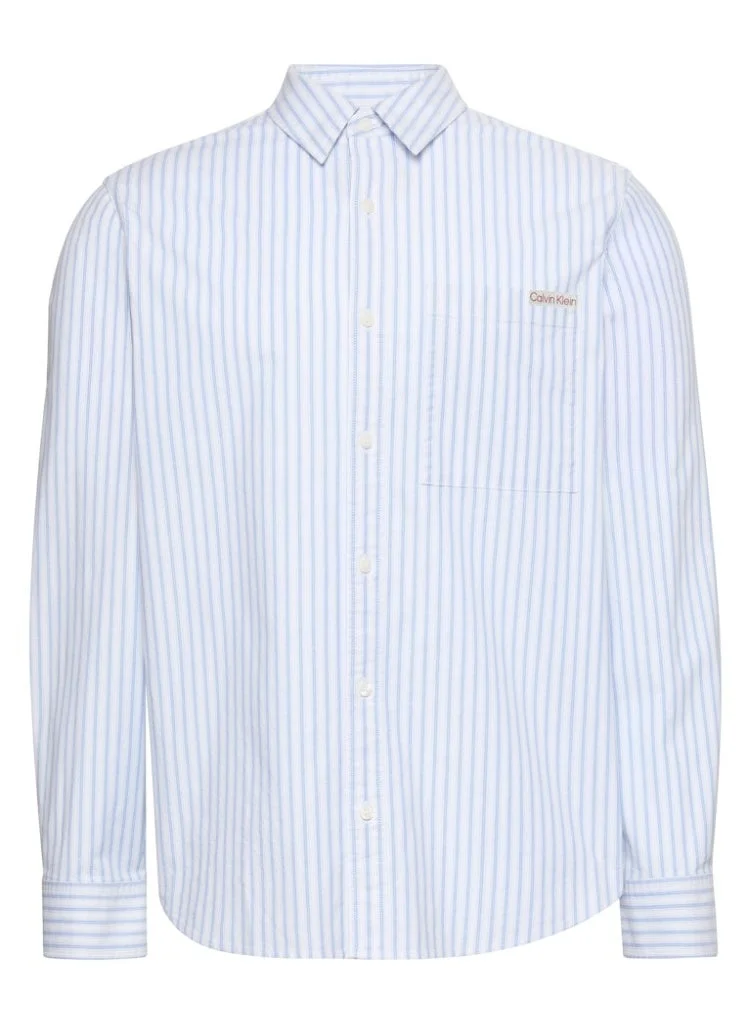 Calvin Klein Jeans  Stripe Oxford Classic Button-Down Shirt for Men | Best Price UAE