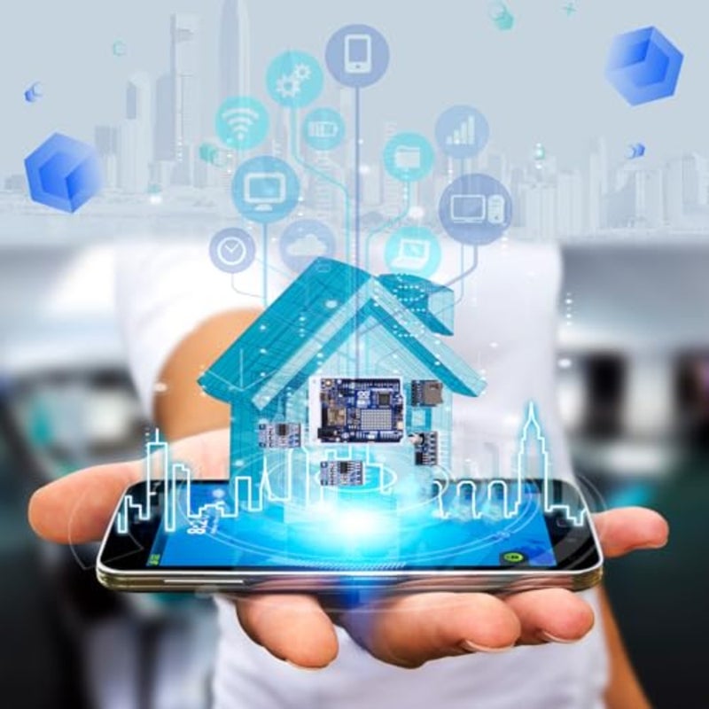 مجموعة GeeekPi Cloud Ready Starter مع UNO R4 WiFi وBluetooth وI2C ومصفوفة LED 12x8 وتكامل إنترنت الأشياء وبرامج تعليمية للمهندسين المبتدئين - Image 5