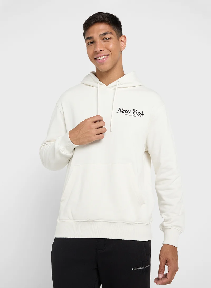 كالفن كلاين جينز NEW YORK SCRIPT HOODIE