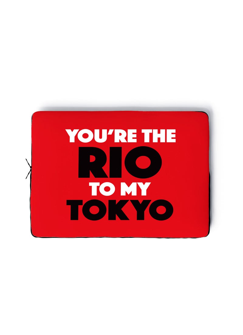 LOUD UNIVERSE Rio To My Tokyo Quality Laptop Sleeve 13 inch Multicolour Tablet Sleeve - Image 1