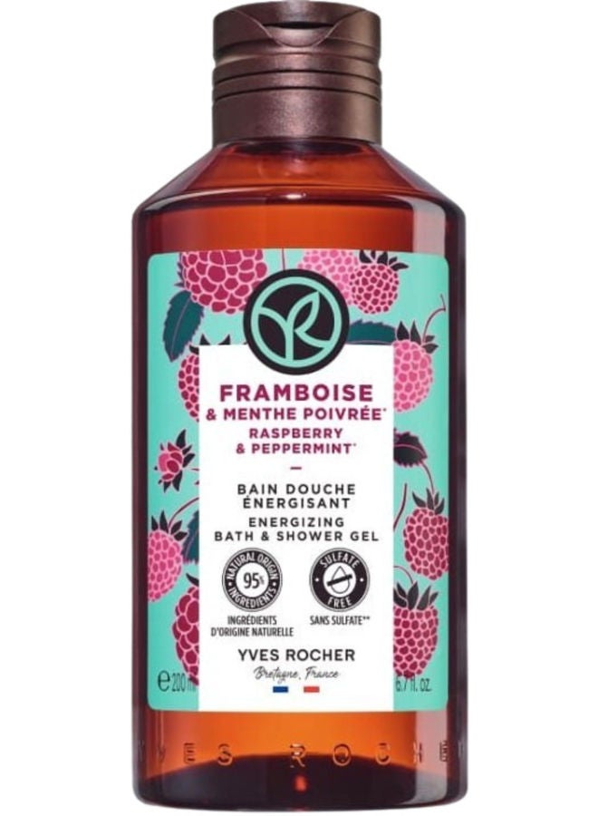 Yves Rocher Bath&Shower Gel Raspberry Peppermint 200ml