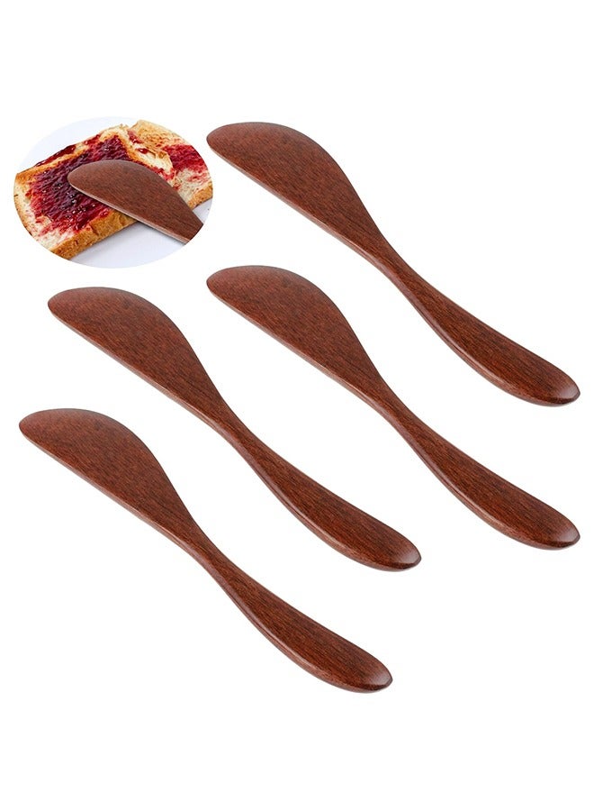 4Pcs Wooden Butter Knife,Jam Spreader Knives Jelly Cheese Spreaders Knives Sandwich Spreaders for Kitchen  - Image 1