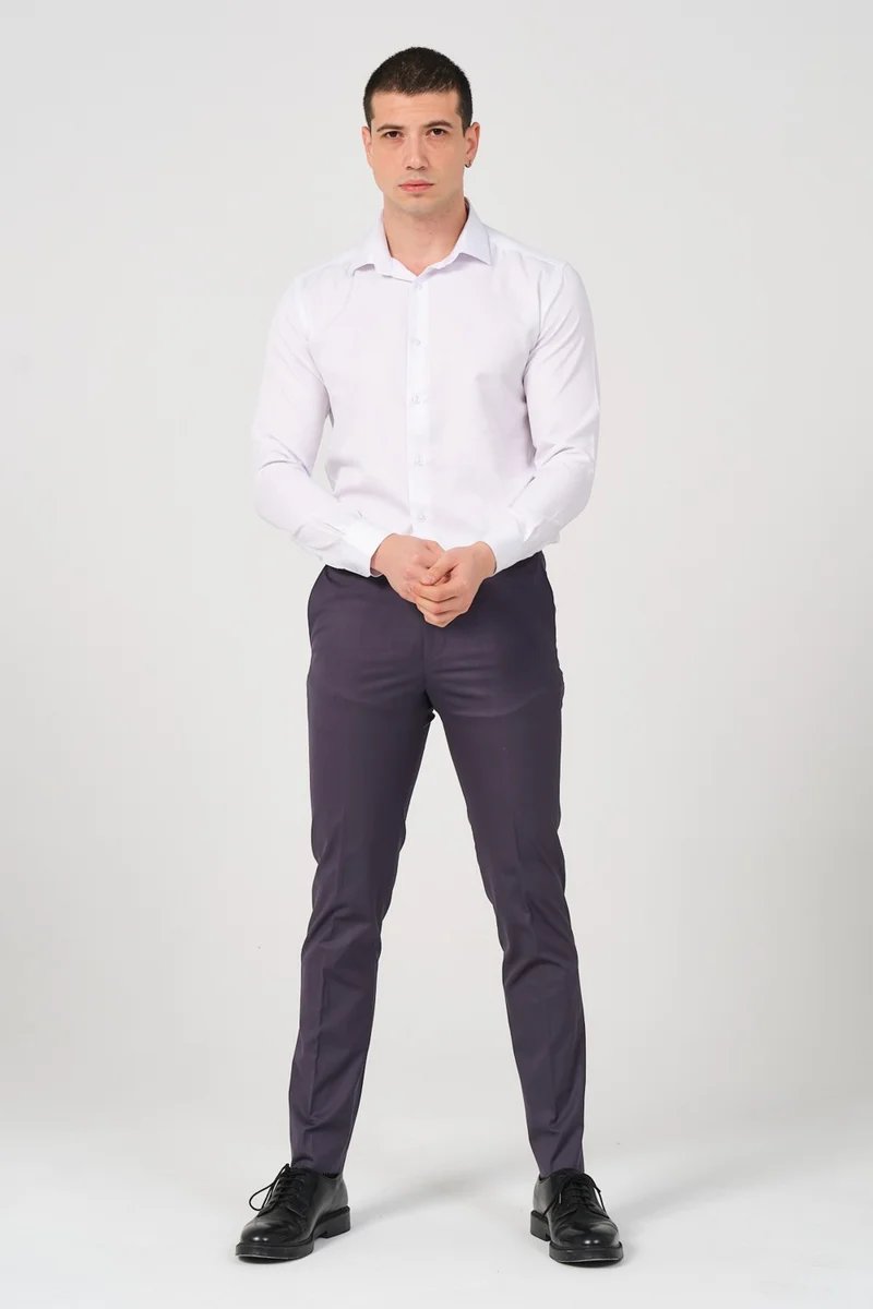 هايمان Slim Fit Men's Fabric Trousers