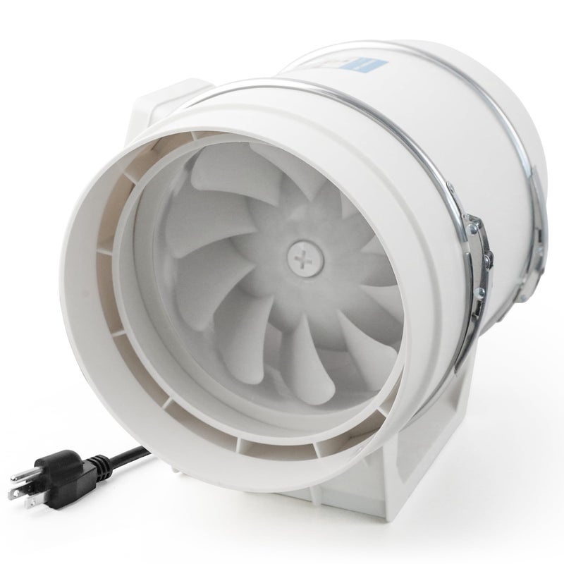 Voltset 8 Inch Duct Fan Inline Ventilation Exhaust Fan 740 CFM Duct Intake High Efficiency Air Fan for Vent Bathroom Kitchen Grow Tent Hydroponics 3D Printer