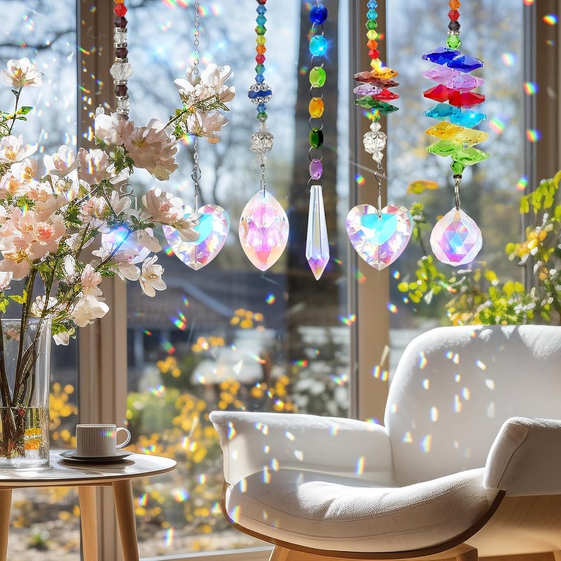 460 قطعة من مجموعة حرفة الكريستال لصائد الشمس، DIY محب، خرز ملون، صائد الضوء، قلادة قوس قزح، كريستالات للتعليق، نافذة الرياح للنافذة، حفلة الحديقة، زخرفة الزفاف - Image 4