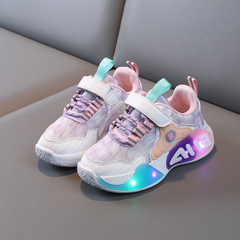 Mesh Sneakers Lightweight Flexible Sole Walking Shoes For Kids Indoor And Outdoor Activities - Image 1