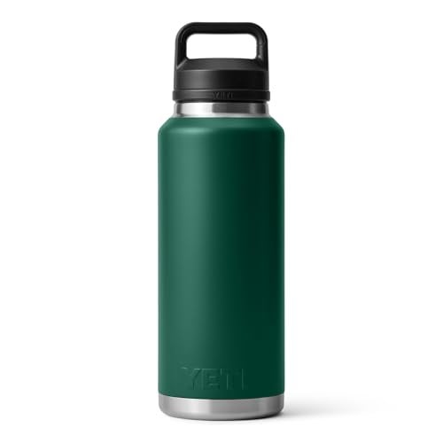 YETI Rambler 46 oz Bottle, Leakproof, Vacuum Insulated, Stainless Steel with Chug Cap, Black Forest Green - Image 5