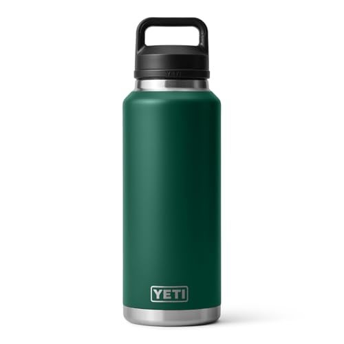 YETI Rambler 46 oz Bottle, Leakproof, Vacuum Insulated, Stainless Steel with Chug Cap, Black Forest Green - Image 3