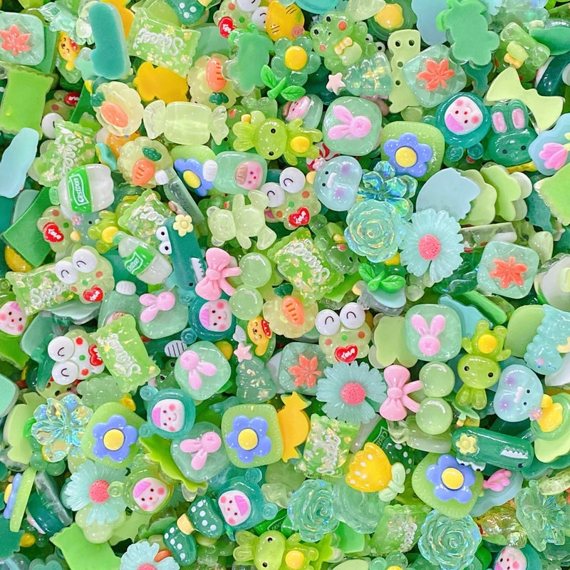 خرز راتنجي ملون كرتوني لطيف لصنع المجوهرات DIY لأغطية الهاتف وملاقط الشعر - Image 2